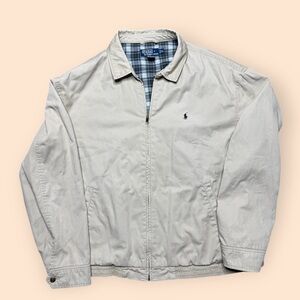 Vintage Polo Ralph Lauren 1990s Harrington Jacket Tan Men’s XL Vtg 90s